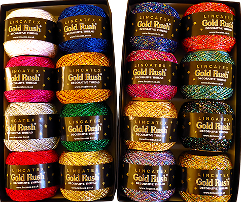 Gold Rush Crochet Thread 8x60g Balls Silver